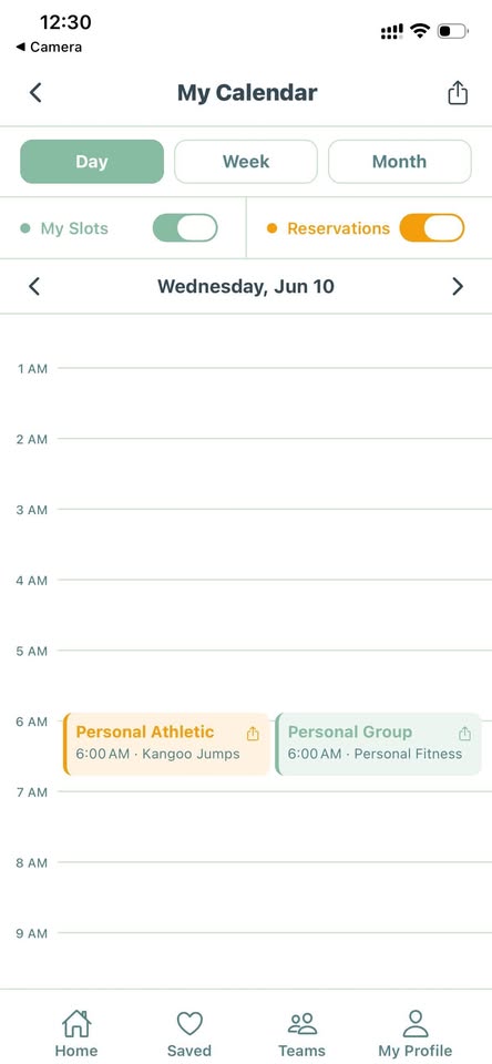 Evexia calendar