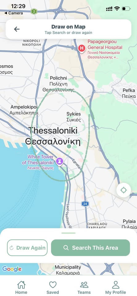 Evexia map search